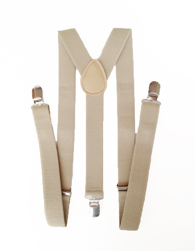 Suspenders in Khaki